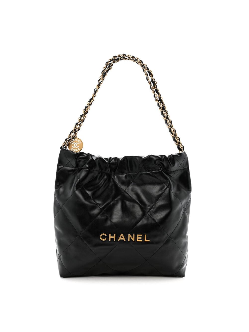 Shiny Calfskin Quilted Small Chanel 22 #275024C50B